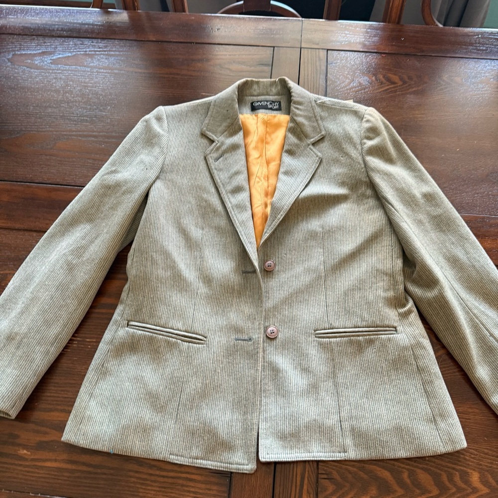 Givenchy vintage striped wool blazer. Gorgeous but Damaged. See photos. No size